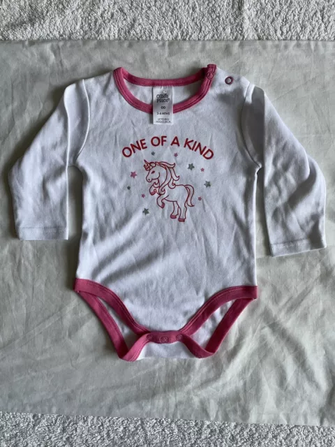 Ollies Place Baby Girls Bodysuit Romper Size 00 Excellent Condition