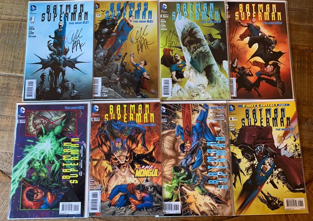 Batman/Superman #1-13 Annual #1 DC Comics New 52 VF/NM Signed Issues Jae Lee