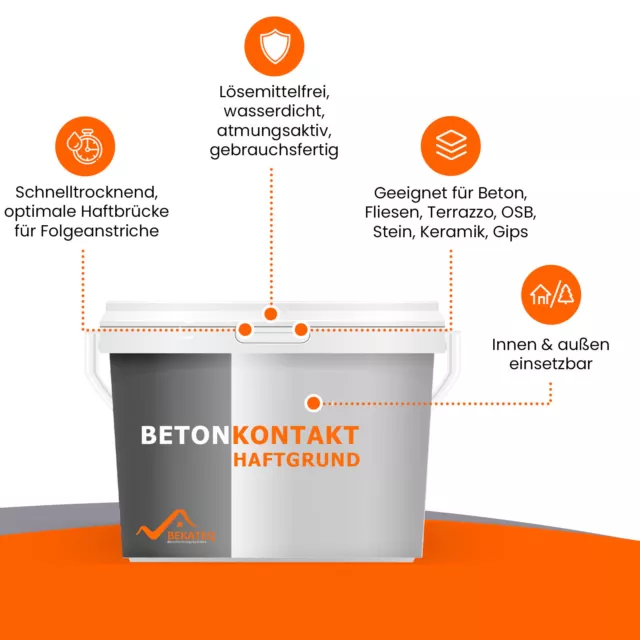 Betonkontakt Haftbrücke Betonkontakt Grundierung Haftgrund Beton Putz Fliese OSB 3