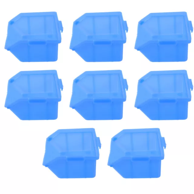 8 piezas contenedores de apilamiento modulares para estante de almacenamiento de almacén superior