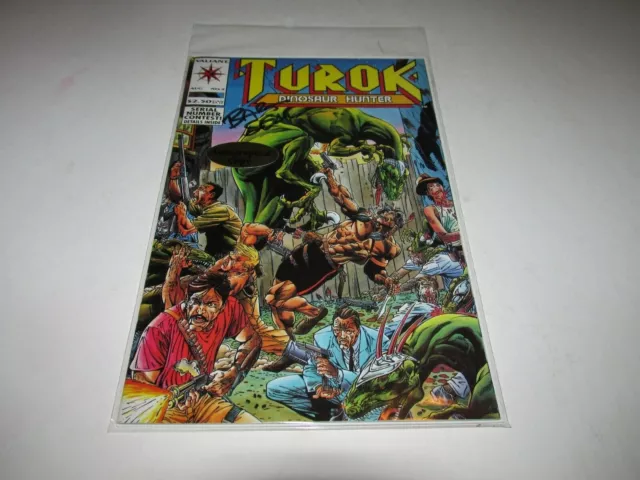 Turok Dinosaur Hunter #2 Bart Sears Autograph Signed 9.4 NM White Pgs