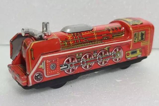 ICHIKO Tin Toy Locomotive Japan AntiqueD5101 Old Rare Retro