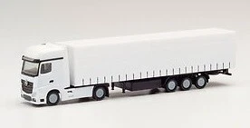 Camion Conrad 1:50 – Mercedes Actros + Remorque Télescopique Goldhoffer – Orange