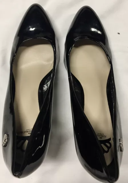 Fergalicious By Fergie Women’s Size 9.5 Black Patent High Heel Pump Shoe