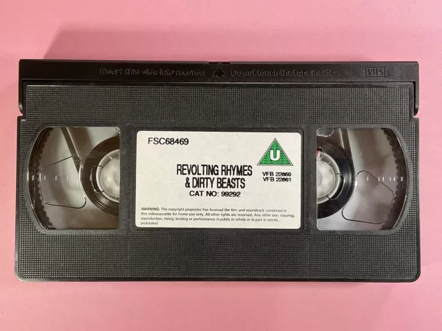 ROALD DAHL, REVOLTING Rhymes & Dirty Beasts, VHS Video Tape $5.06 ...