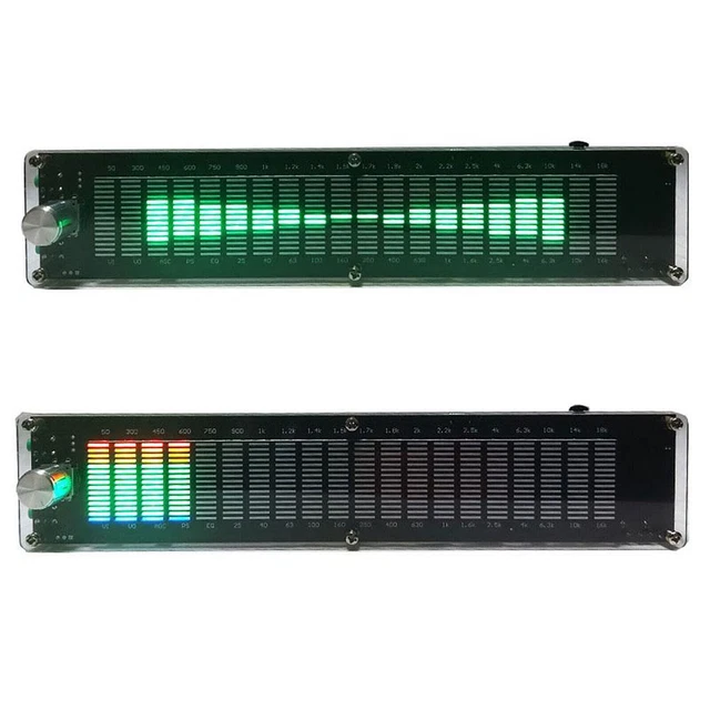 VU Meter Indicator Music Spectrum Analyzer 20-Segment Level LED Stereor I6T2