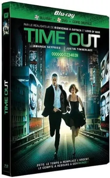 Time Out (In Time) Combo Blu-Ray + DVD Édition Frace Limitée Boîtier Steelbook