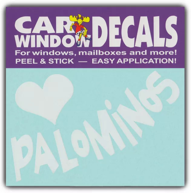Car Window Decals: I Love Palominos | Horses Lover | Stickers Cars Trucks Glass