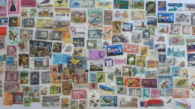 500 Different British Commonwealth/Empire all periods no GB Stamp Collection