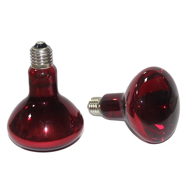 1X(2 Pack 100W Reptile Heater Bulbs, Amphibian Infrared Sunning Bulbs,3304