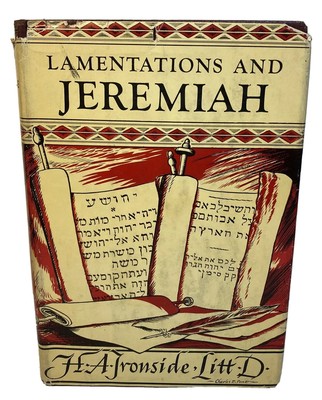 Notes On The Prophecy Lamentations Of Jeramiah H A Ironside 1958 Hardcover Book