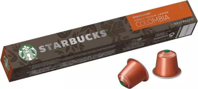 Starbucks by Nespresso Single Origin Colombia Coffee Pods 100 Capsules