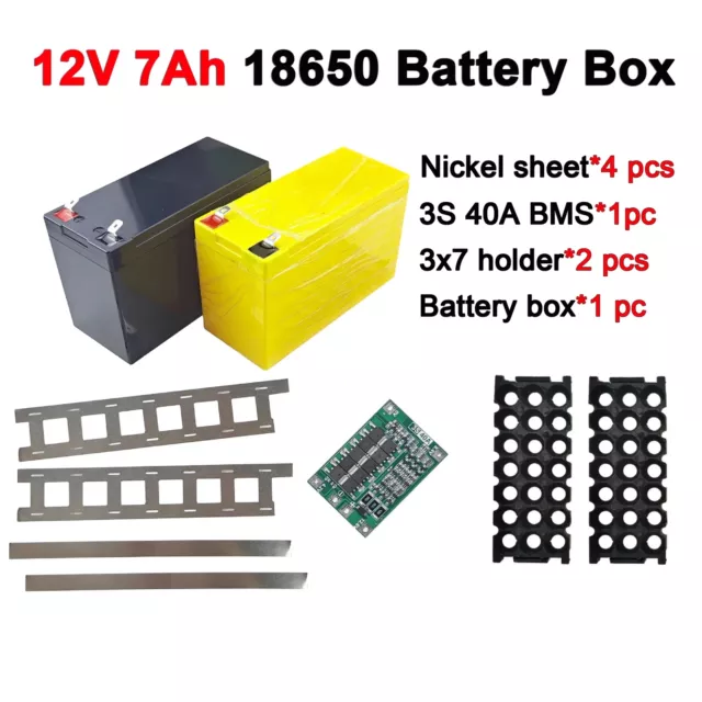 12V 3S 7P 40A Li-ion Battery Pack DIY Kits Case Holder for 18650 Power Wall  ACUS