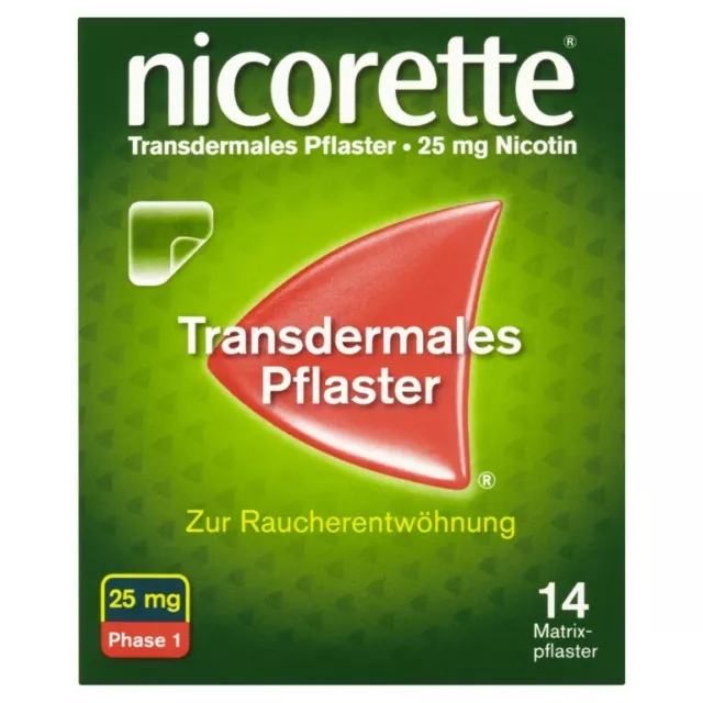 nicorette transdermales Pflaster 25 mg Nicotin Matrixp, 14 St. Pflaster 3273690