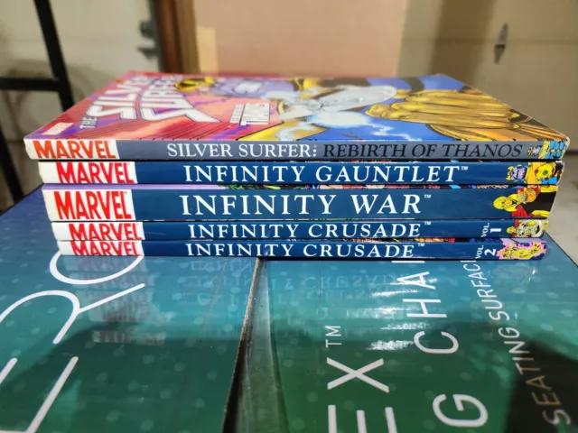 Infinity Gauntlet/War/Crusade (1 & 2) +Silver Surfer: Rebirth Of Thanos Marvel