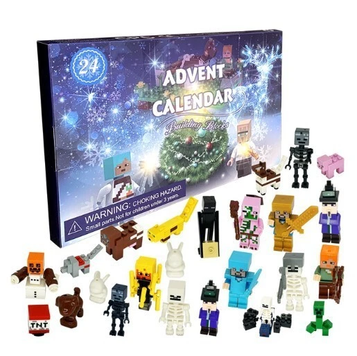 MINECRAFT FIGURE 24 Days Countdown Advent Calendar Surprise Kids