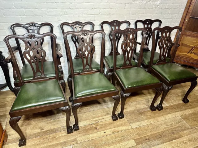 Antique Chippendale Style Mahogany  Dining Chairs . Free Delivery Available