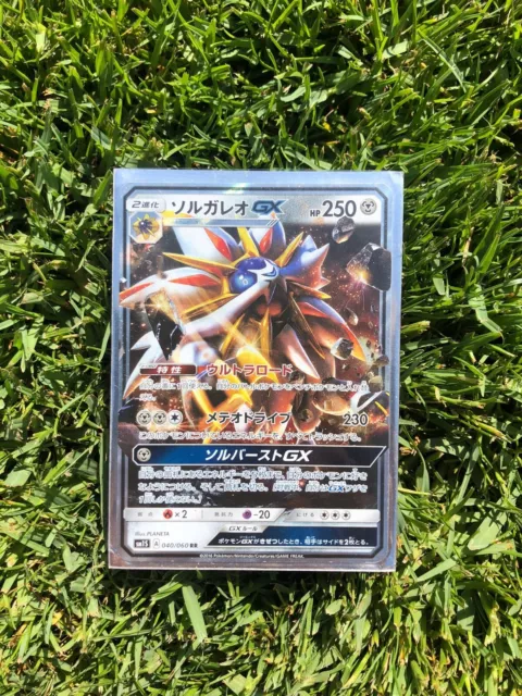 Carta Pokemon Solgaleo Gx Dourado Em Ingles +9 Gx Em Ingles