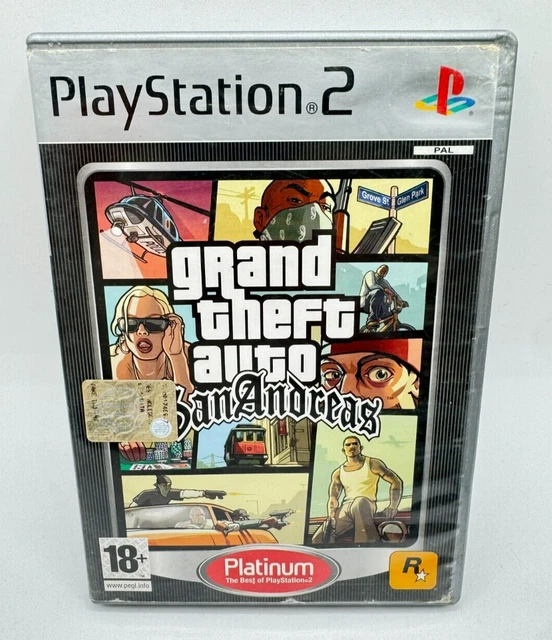 GRAND THEFT AUTO San Andreas PS2 Sony Playstation 2 PAL ITA Jeu Usagé ...