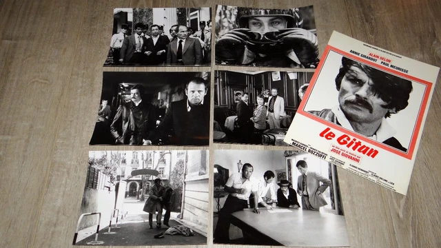 ALAIN DELON LE GITAN Rare Photos Vintage 1975 Cinema Film Press 57 06 