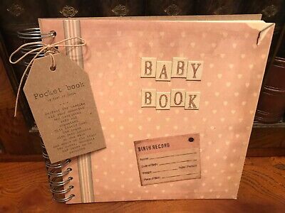 East of India Baby Girl Keepsake Pocket Book - New in Box - Baby Shower Gift
