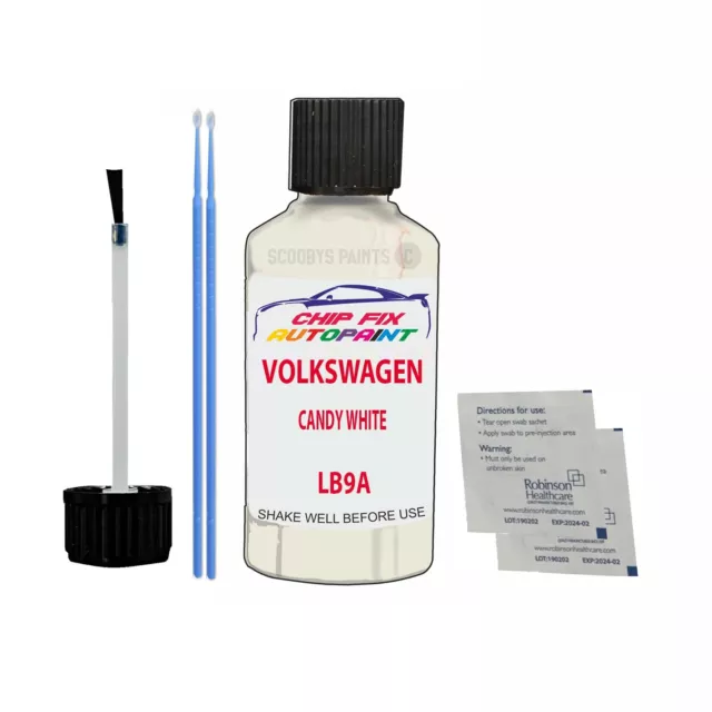 Paint For Vw Candy White Lb9A Amarok,Beetle,Caddy,Caravelle,Golf,Jetta Touch Up