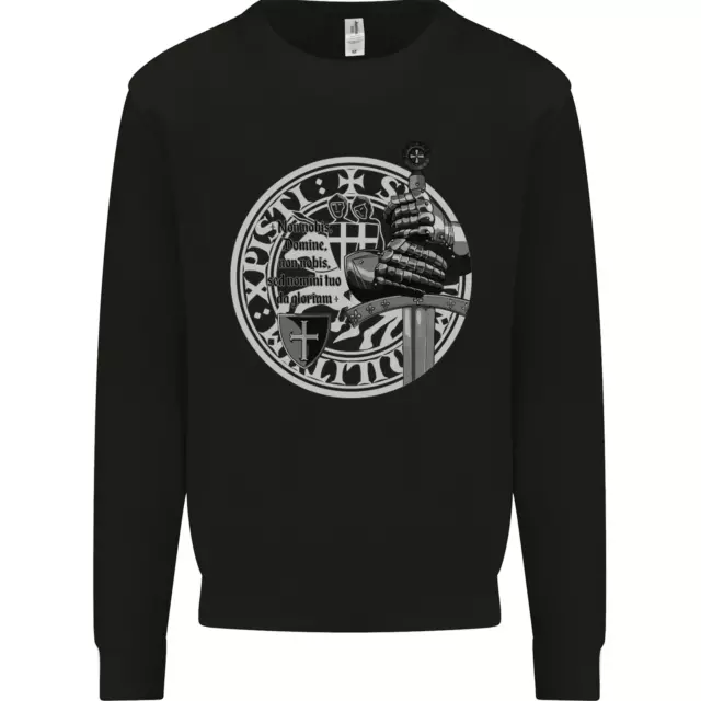 Non Nobie st Georges Giorno Cavalieri Templari Uomo Felpa Maglione