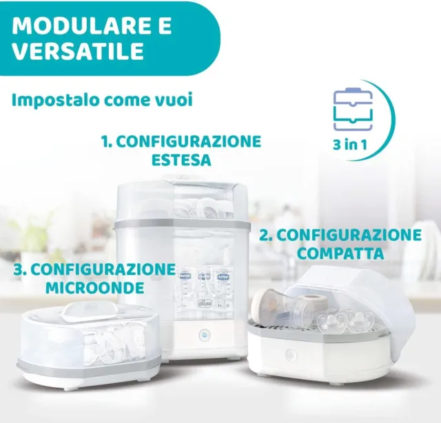 Chicco Sterilizzatore a Vapore 3 in 1 3