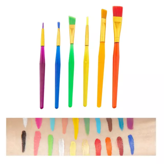 Set Di 6 Pennelli Per Pittura Ad Olio Acrilico, Pittura Ad Acquerello, Pennelli
