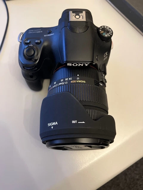 Sigma DC 17-70 mm F/2.8-4.5 OS HSM DC Objektiv mit Sony a58 SLT Kamera