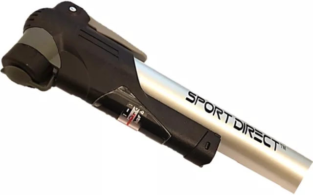 Sport Direct 120PSI Max Mini Bicycle Bike Cycle Pump and Gauge Schrader/Presta 3