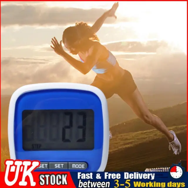 UK LCD 3D Pedometers Multifunctional Fitness Tracker Clip-on for Outdoor Activit