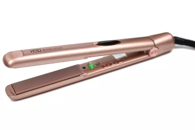 H2D Vi Roségold Professionelle Haarglätter Uvp £119 Mit Kostenloser Wärmematte/Tasche