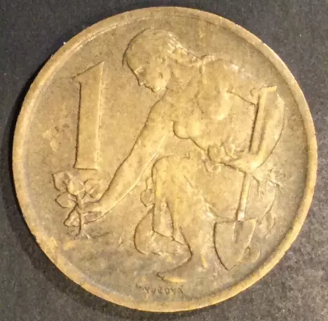 Münze Tschechoslowakei 1 Tschechoslowakische Krone - 1970