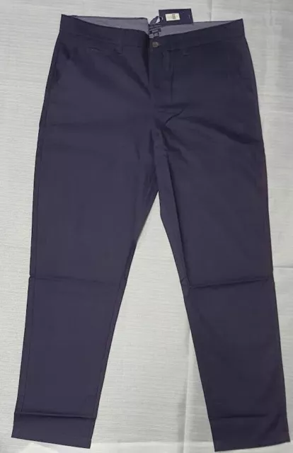 Tommy Hilfiger Slim Fit  Cotton Stretch Chino for Men's- New-Navy- W32 L32-AUC