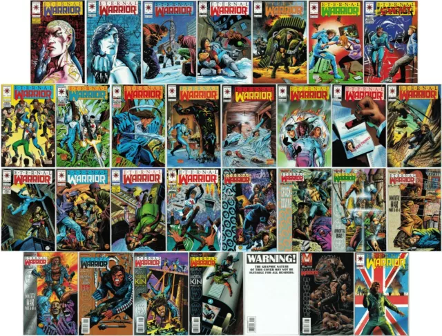 Eternal Warrior - Huge 30-issue Valiant lot  #6, 7, 9-36 & Yearbook # 1 NM