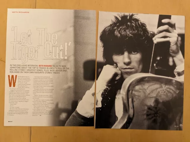 KEITH RICHARDS Rolling Stones Great UK Clippings Article U544