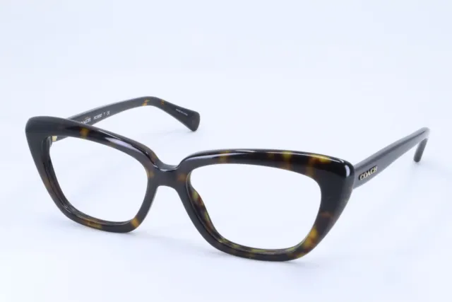 Coach HC6090 Dark Tortoise Cat Eye Women Full Rim 52-15-135 Eyeglasses Frames