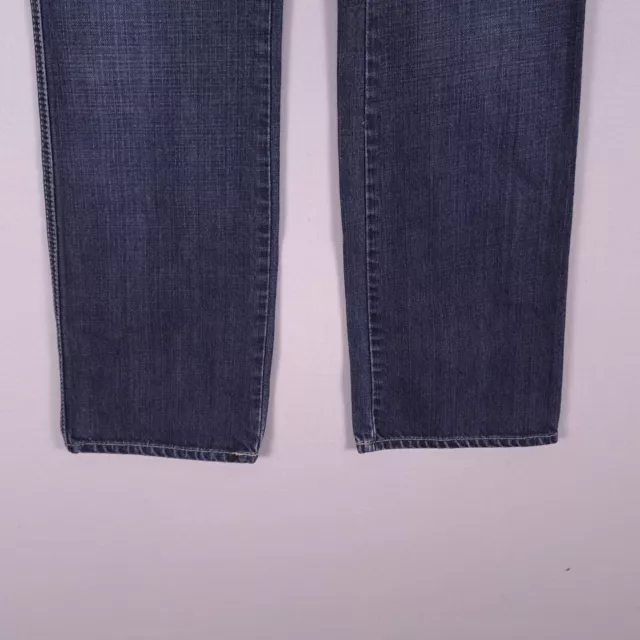 Miss Sixty Jeans Womens 29 Blue Zip Pockets Dark Wash Denim Straight Leg 2