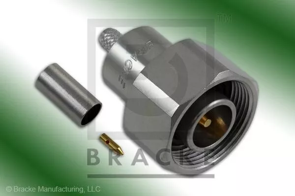 4.1/9.5 Din Male Connector Crimp RG55, RG141, RG142, RG223, RG400 BM60095