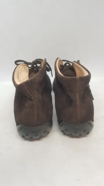 TODS SUEDE CHUKKA Boots Brown Women's Size 37 / 6 us Made in Italy $80. ...