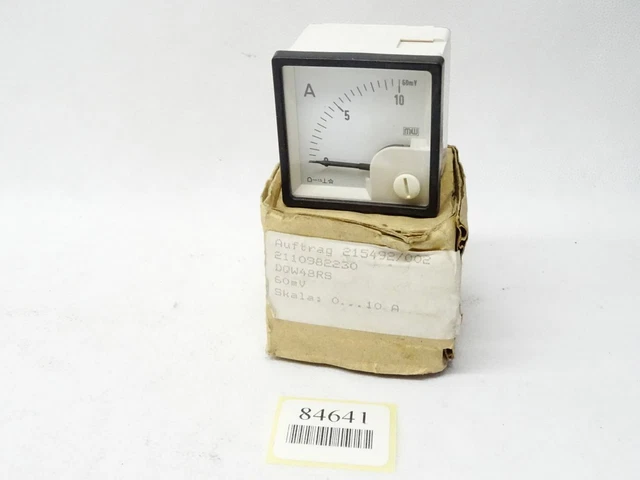 M&W Appareil de Mesure / Dqw 48 Rs/ DQW48RS/60mV Échelle : 0 10A