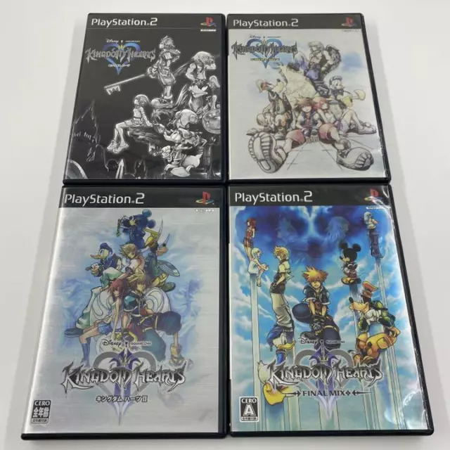 Kingdom Hearts 1 & II 2 & Final Mix 4Games set Sony PlayStation 2 PS2