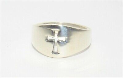 James Avery Wide Crosslet Ring Sterling Silver Size 5.75