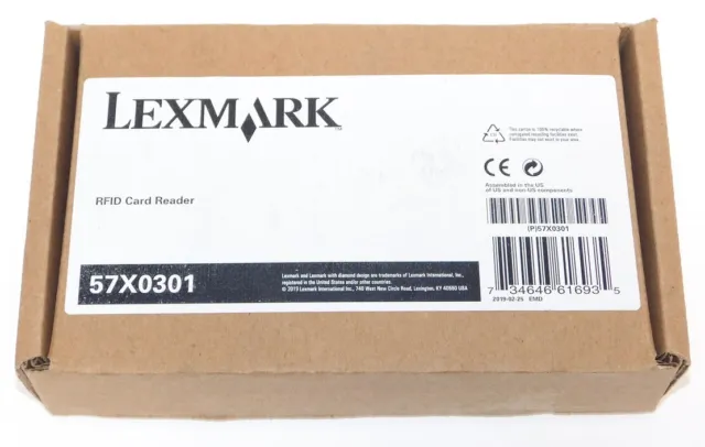 Lexmark 57X0301 RFID Card Reader Contactless Authentication Device