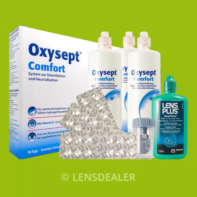 OxySept Comfort Premium Pack 90 Tage Kontaktlinsen Pflegemittel