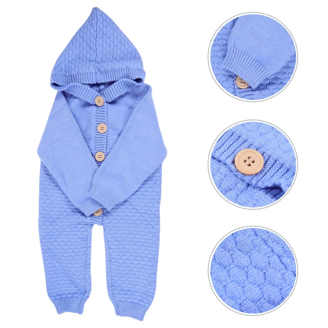 Sacco a pelo bambino lavorato a maglia pigiama neonato set tuta