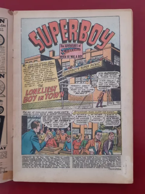 SUPERBOY SERIES 1 No. 49  JUNE 1956 - VG+ COND. - 1st APP. METALLO - DC COMICS 2