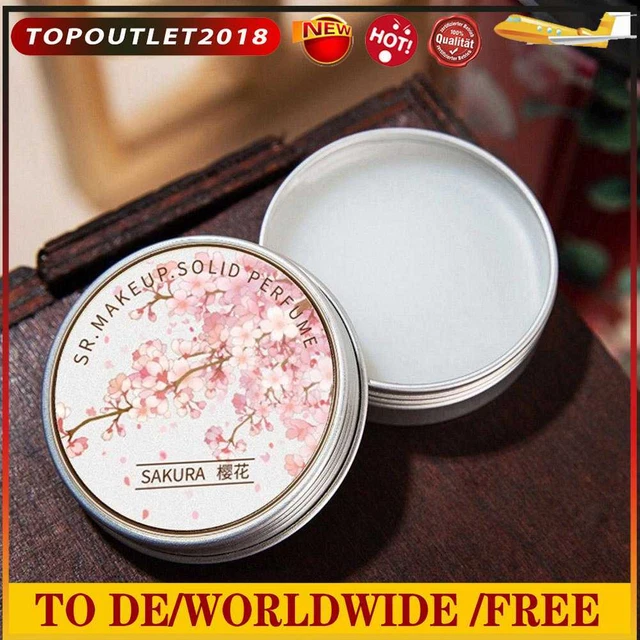 Tarro de hojalata de perfume liso talla natural de viaje mini bálsamo liso para mujer