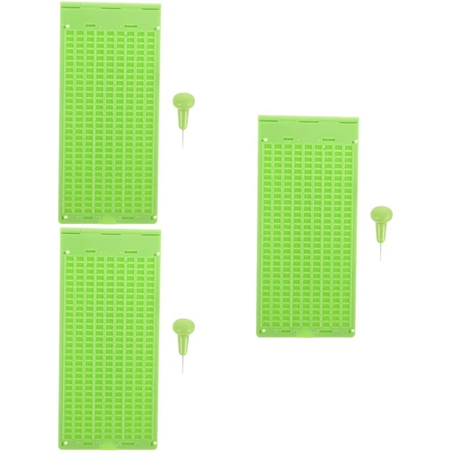 3 juegos de tablero de escribir braille fino tablero de escribir braille pro estudiar